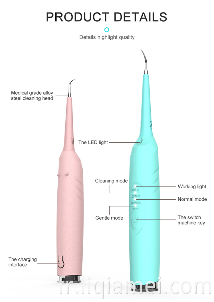 Nettoyer de dents dentaire d'usine Calcul de la peste Rémêler Ultrasonic Electric dents Nettoyer